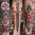 create awesome old school tattoo style design