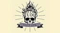 design outstanding skull fantasy tattoo studio logo