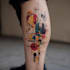 custom an abstract black tattoo design