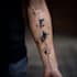 create a geometric tattoo design