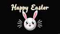 design outstanding cute golf rabbit easter logo