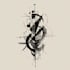 custom an abstract black tattoo design