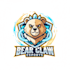 create bear mascot logo with professional t shirt design