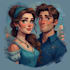 paint custom couple portrait