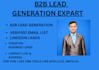do b2b lead generation expert, linkedln, verified email
