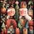 create festive holiday christmas design illustration