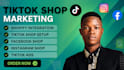 set up tiktok, instagram and facebook shops for your store