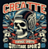 create professional t shirt skull graffiti logo