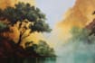 paint landscape in oil painting