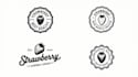 make different strawberry fruit logo