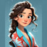 disney style cartoon portrait
