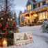 make a christmas illustration and christmas card