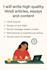 write unique hindi life content