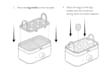 draw step by step line art instruction manual or user guide for your product