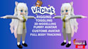 create custom vrchat avatar and rig 3d model for pc and quest with animation vfx