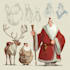 make an christmas character, cartoon character