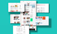 design a modern, responsive full website using HTML CSS javascript