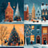 made festive holiday christmas design