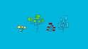 make pixel trees and environments