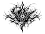 custom an abstract black tattoo design