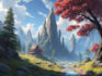 design detailed fantasy landscapes and environments