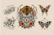 custom an abstract black tattoo design