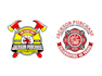 design modern fire fighter logo