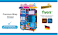 design vending machine wrap design and car wraps