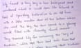 write handwritten notes and letters