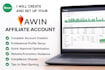 create and set up your awin affiliiate account