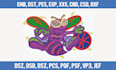 do embroidery logo into digitizing for dst pes jef vp3 emb