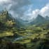 create fantasy landscape art
