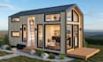 design modern tiny house plans, 3d tiny  home model, and small space layout