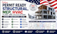 deliver permit ready structural, mep, hvac plans and calculations in texas, ohio