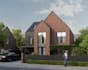 render external building, modern residence flat, remodel internal small house