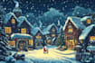 draw unique christmas illustration