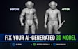 fix your ai generated 3d model