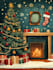 make a christmas illustration and christmas card