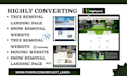 build tree removal landing page hauling junk removal website booking and leads