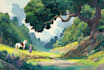 create concept art, fantasy landscapes, background scenes