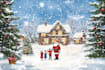 draw birthday, greeting, christmas card, postcard