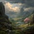 digitally paint fantasy landscape