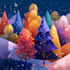 illustrate a holiday greeting card