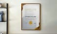 design completion, diploma and award certificates
