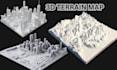 3d model realistic 3d terrain landscape, 3d maps design, topographic or contour