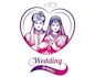 design eye catching wedding logo