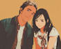 anime couple character art  unique  personalized