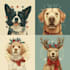 draw your christmas pet portrait