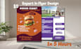 create professional and modern flyer design in 5 hours