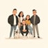 create character logo and friendship portrait